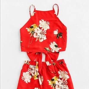 Red Two Piece outfit❤